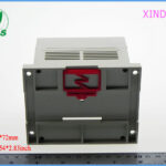 XDI02-04 — Plastic Enclosure with Ventilation and Mounting Flange Plastic case pedal din rail enclosure plastic project box electronic case din box 17