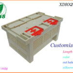 XDI02-33 — Light Grey Plastic DIN Rail Enclosure with Ventilation and Dual Red Locking Tabs 239 副本 (2)