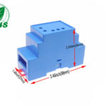 XDI02-28 — Blue Plastic DIN Rail Enclosure with Red Locking Tab 尺寸图625